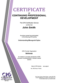 CPD certificate