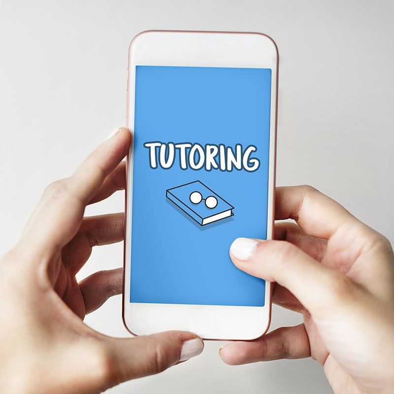 Tutoring Education Digital Device Concept