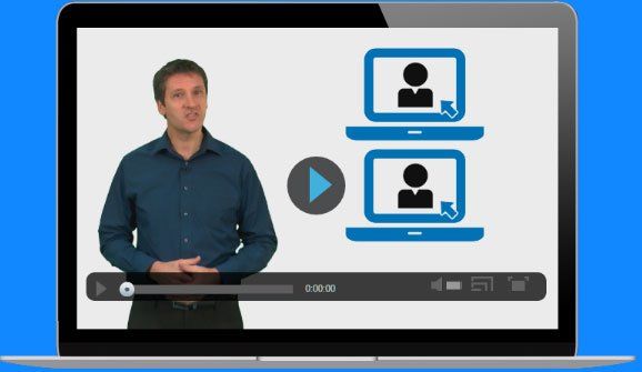 Microlearning session on a desktop