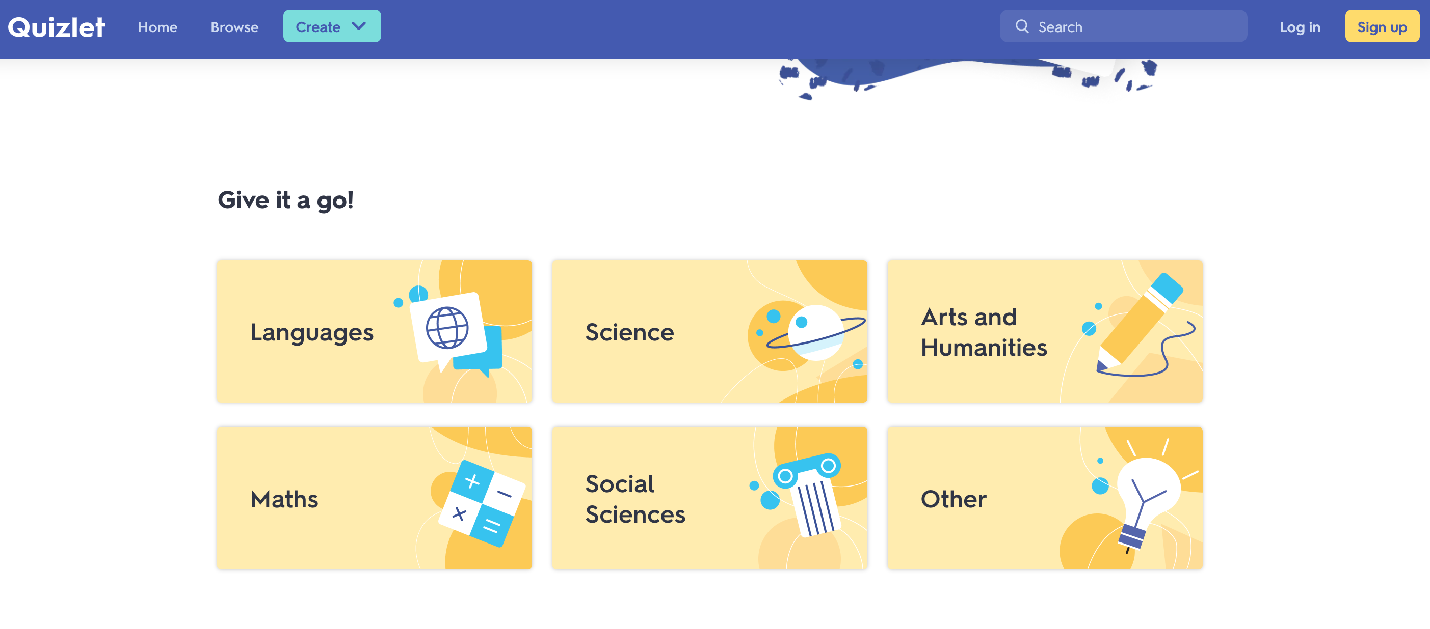 screenshoot Quizlet