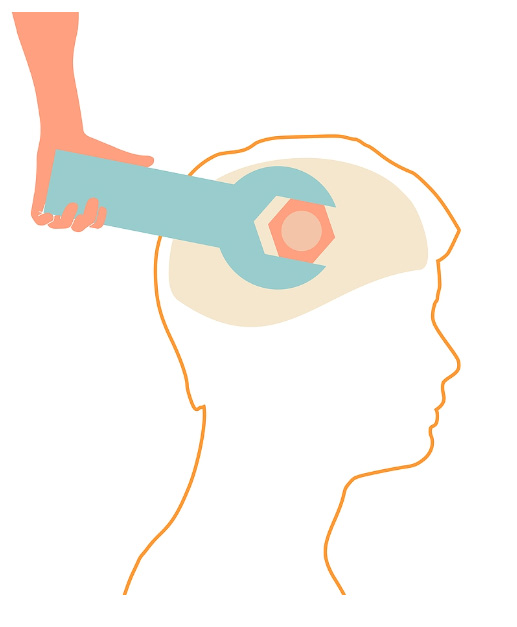 brain fixing illustration