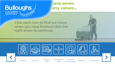 A bespoke eLearning programme aligned directly to Bullough’s mission and values